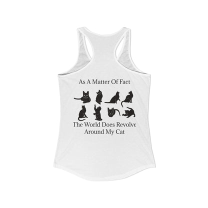 Matter Of Fact Cat Women's Racerback Tank
