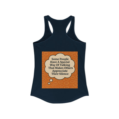 Special Way Of Talking Women's Racerback Tank