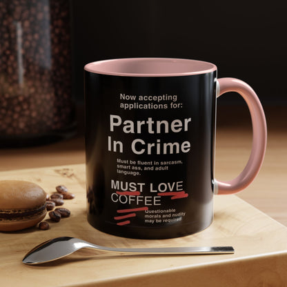 Partner In Crime 2-Tone Coffee Mug