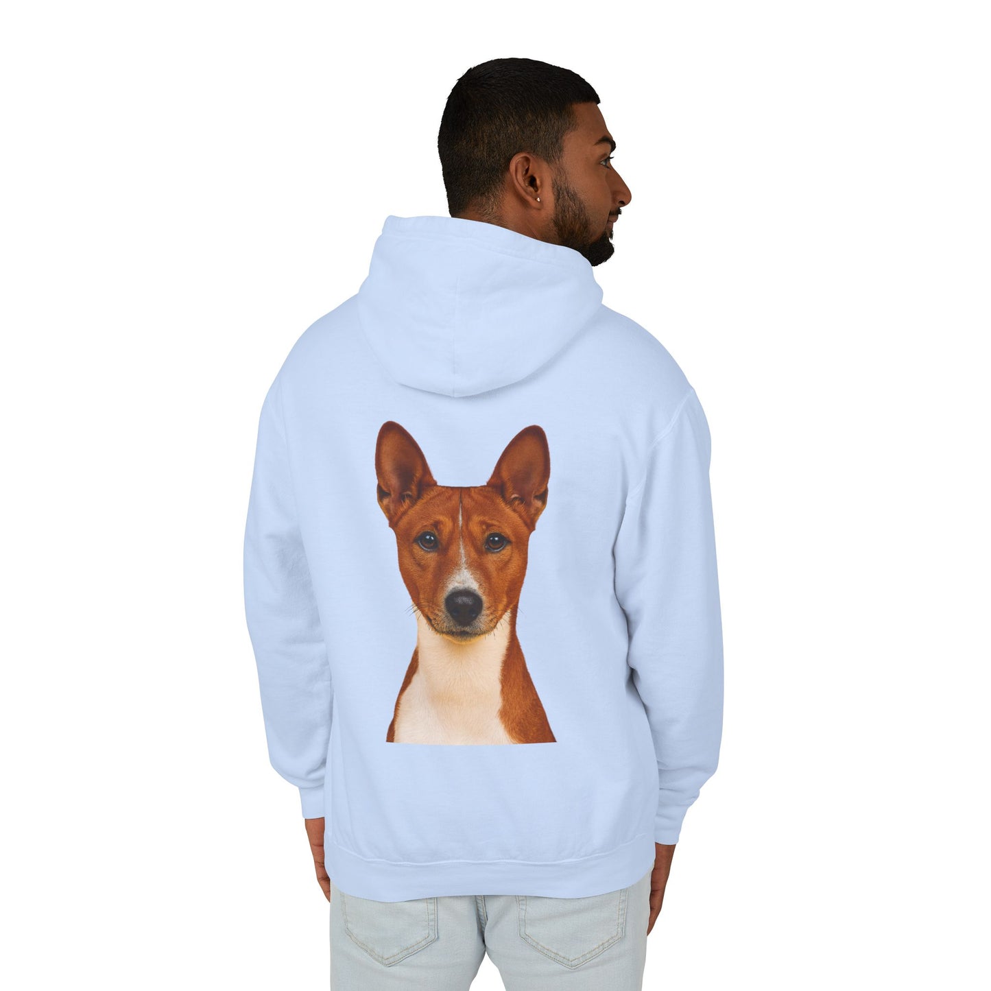Basenji Head Unisex Lightweight Hoodie