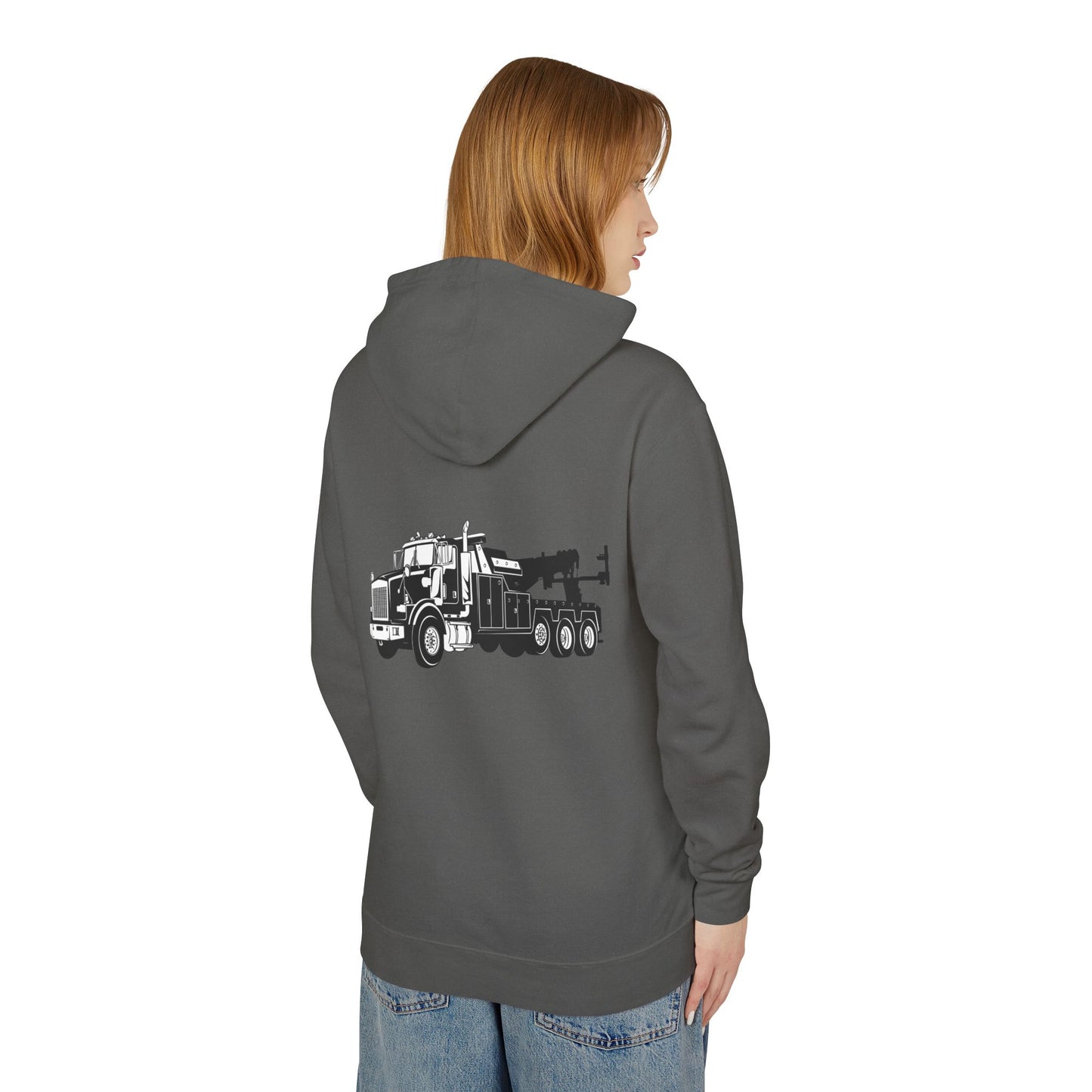 Heavy Tow Truck Unisex Lightweight Hoodie