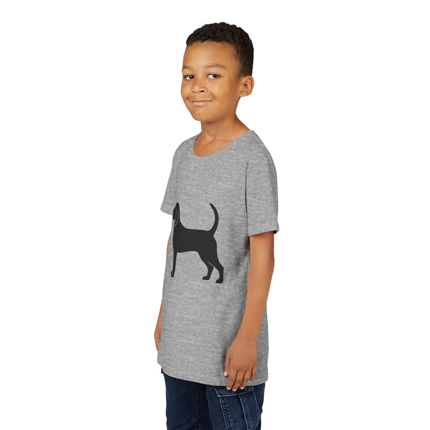 Bloodhound Silhouette Youth Unisex Short Sleeve Crewneck Tee