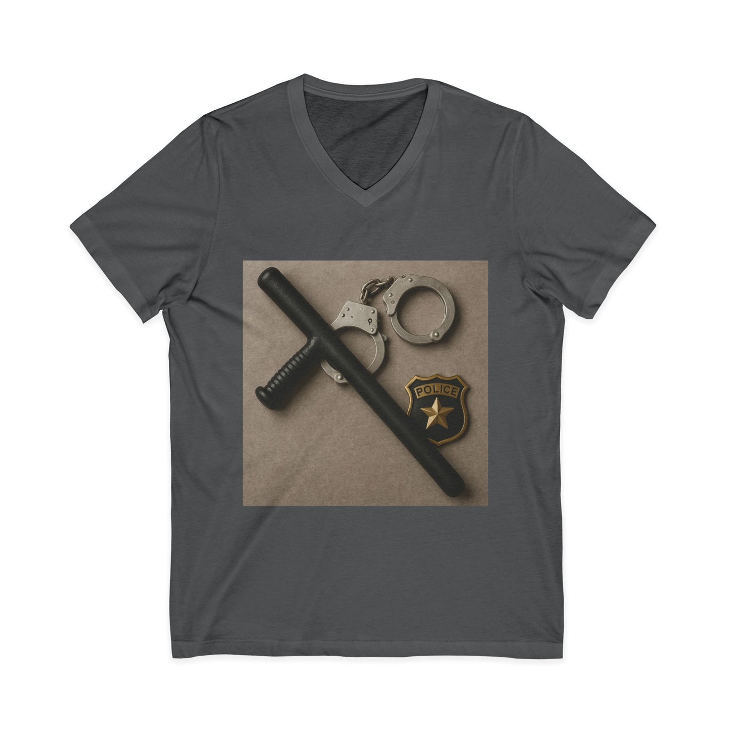 Law Enforcement Appreciation Unisex Short Sleeve V-Neck Tee