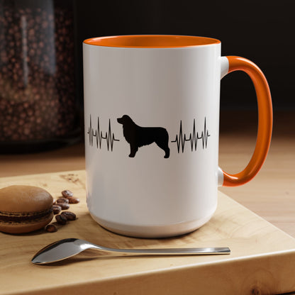 My Heart Beats For Aussies 2-Tone Coffee Mug
