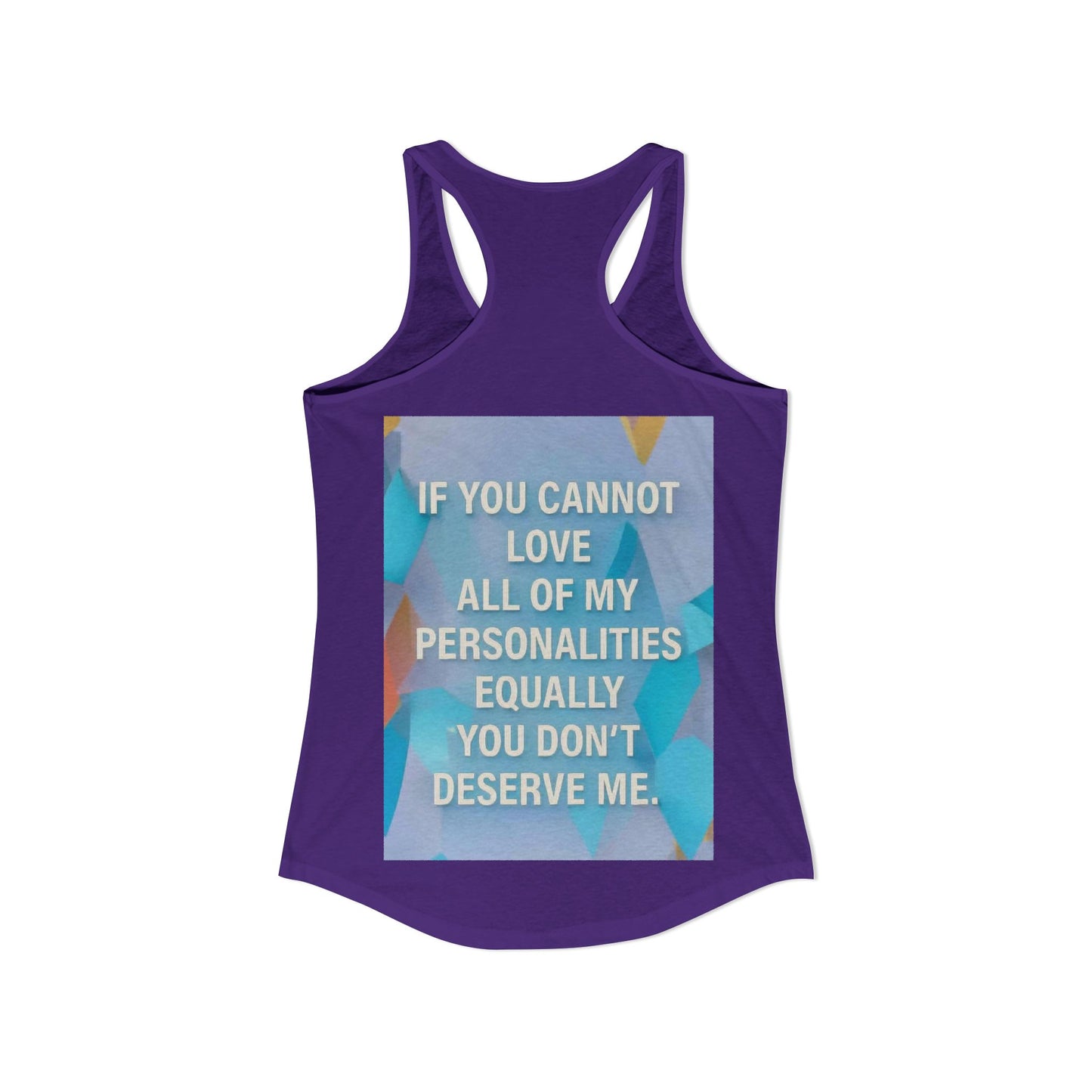 All Of My Personalities Women's Racerback Tank