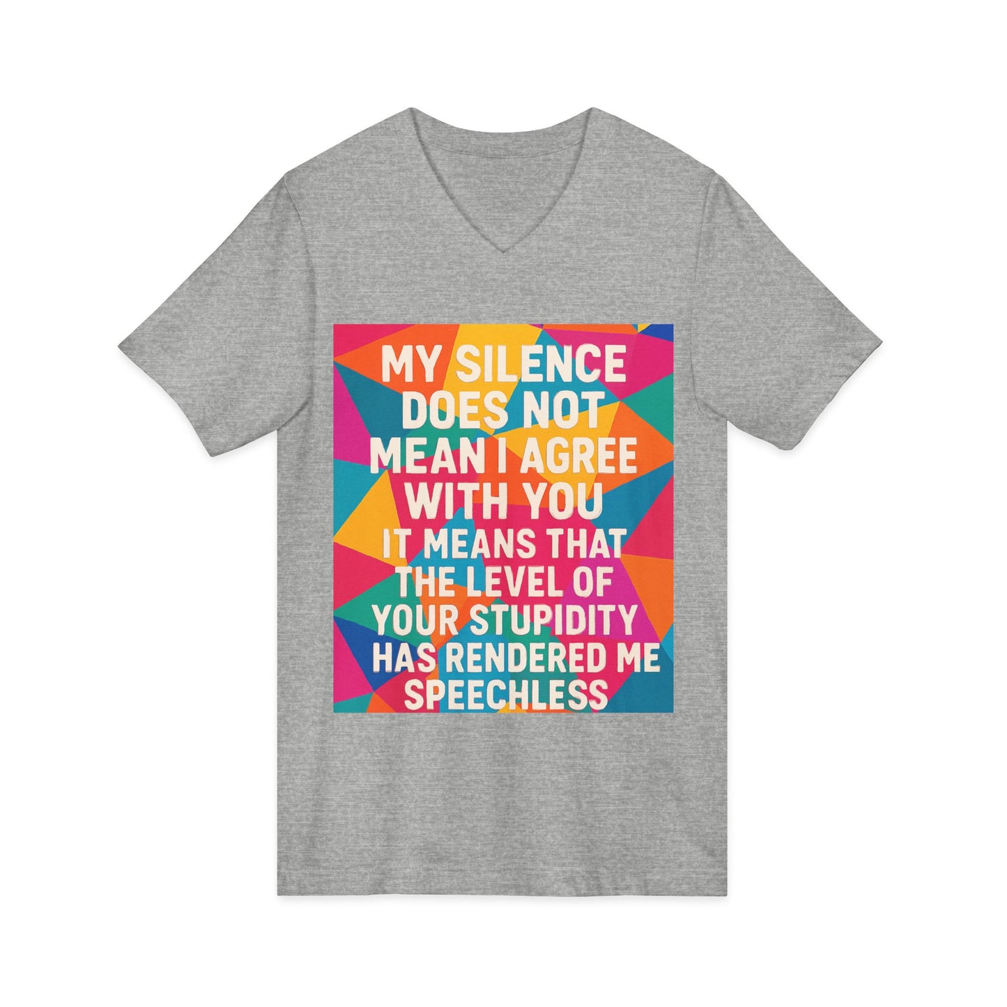 Speechless Unisex Short Sleeve V-Neck Tee