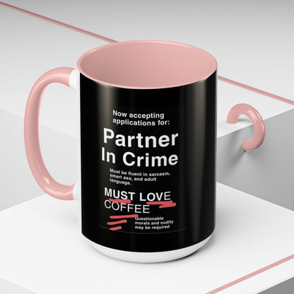 Partner In Crime 2-Tone Coffee Mug