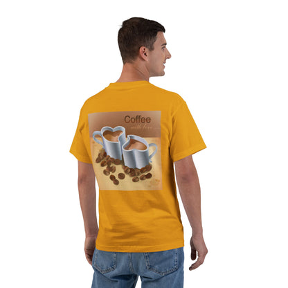 Coffee With Love Men's Short-Sleeve Crewneck Tee