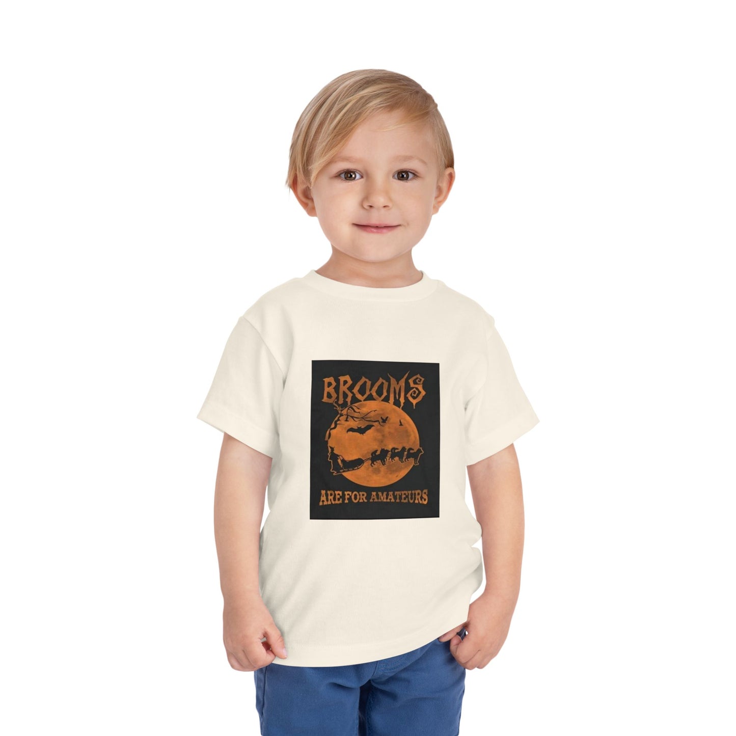 Brooms Are For Amateurs Toddler Unisex Short Sleeve Crewneck Tee