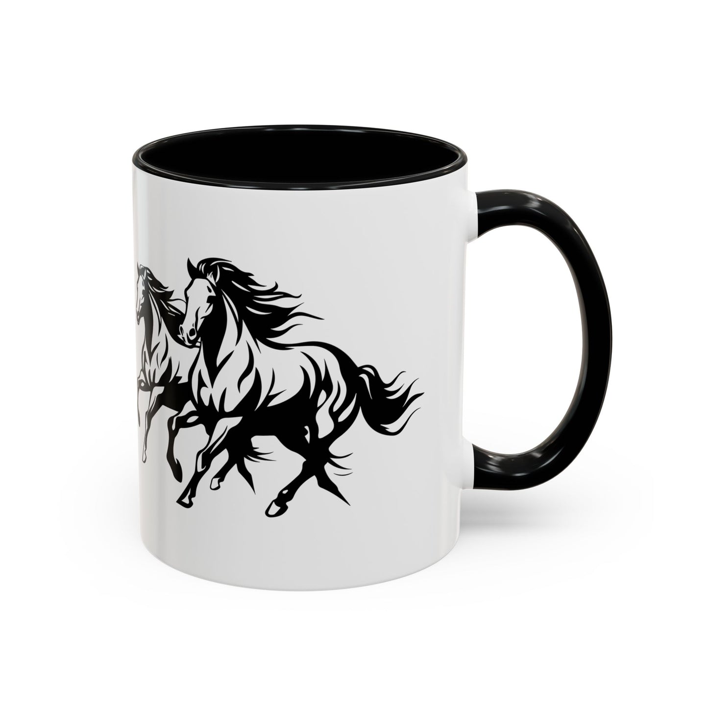 Horsin' Around 2-Tone Coffee Mug