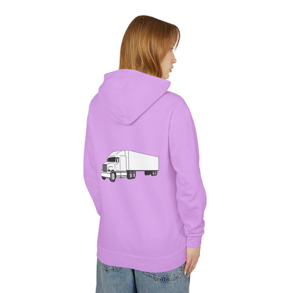 Semi Truck Unisex Lightweight Hoodie