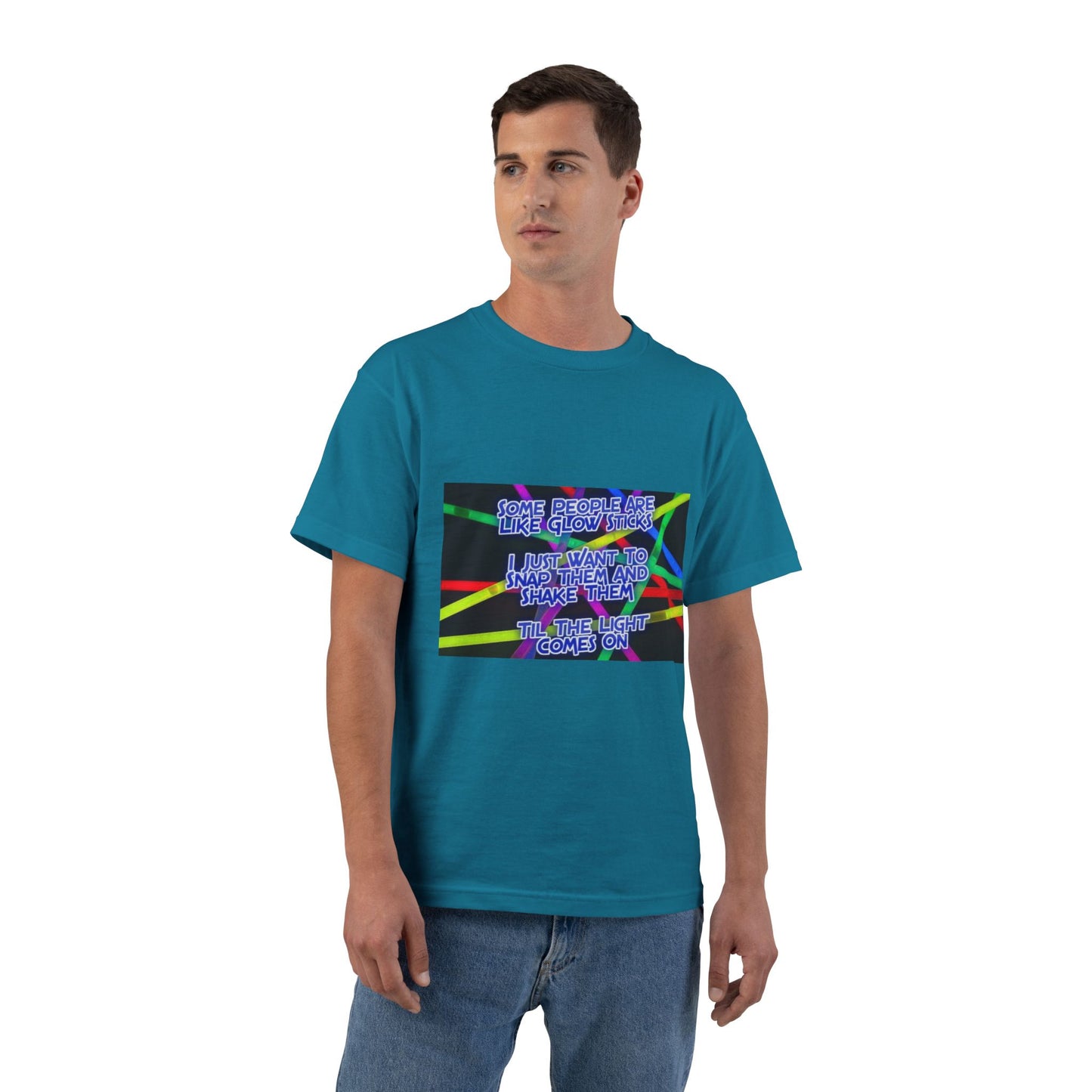 Glow Sticks Men's Short-Sleeve Crewneck Tee