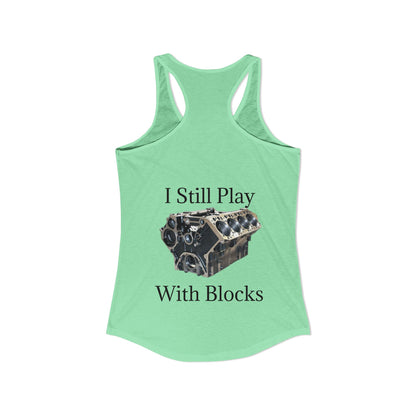 Play With Blocks Women's Racerback Tank