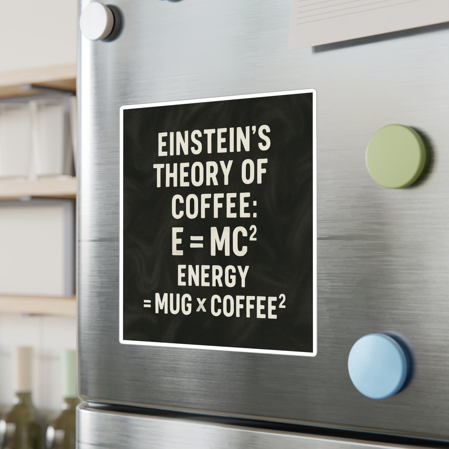 Einstein's Theory Of Coffee Vinyl Decal