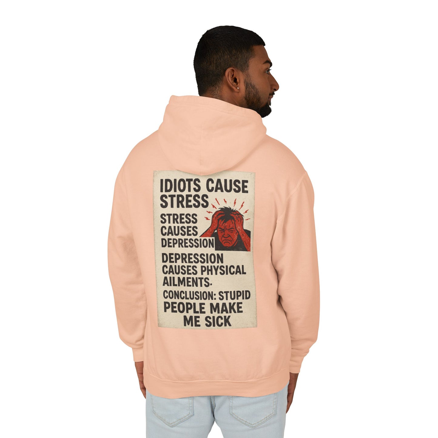 Stupid People Unisex Lightweight Hoodie