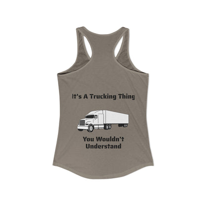 Trucking Thing Women's Racerback Tank
