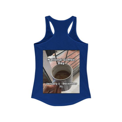 National Coffee Day Women's Racerback Tank