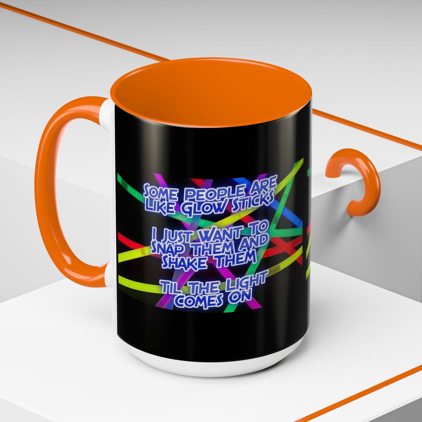 Glow Sticks 2-Tone Coffee Mug