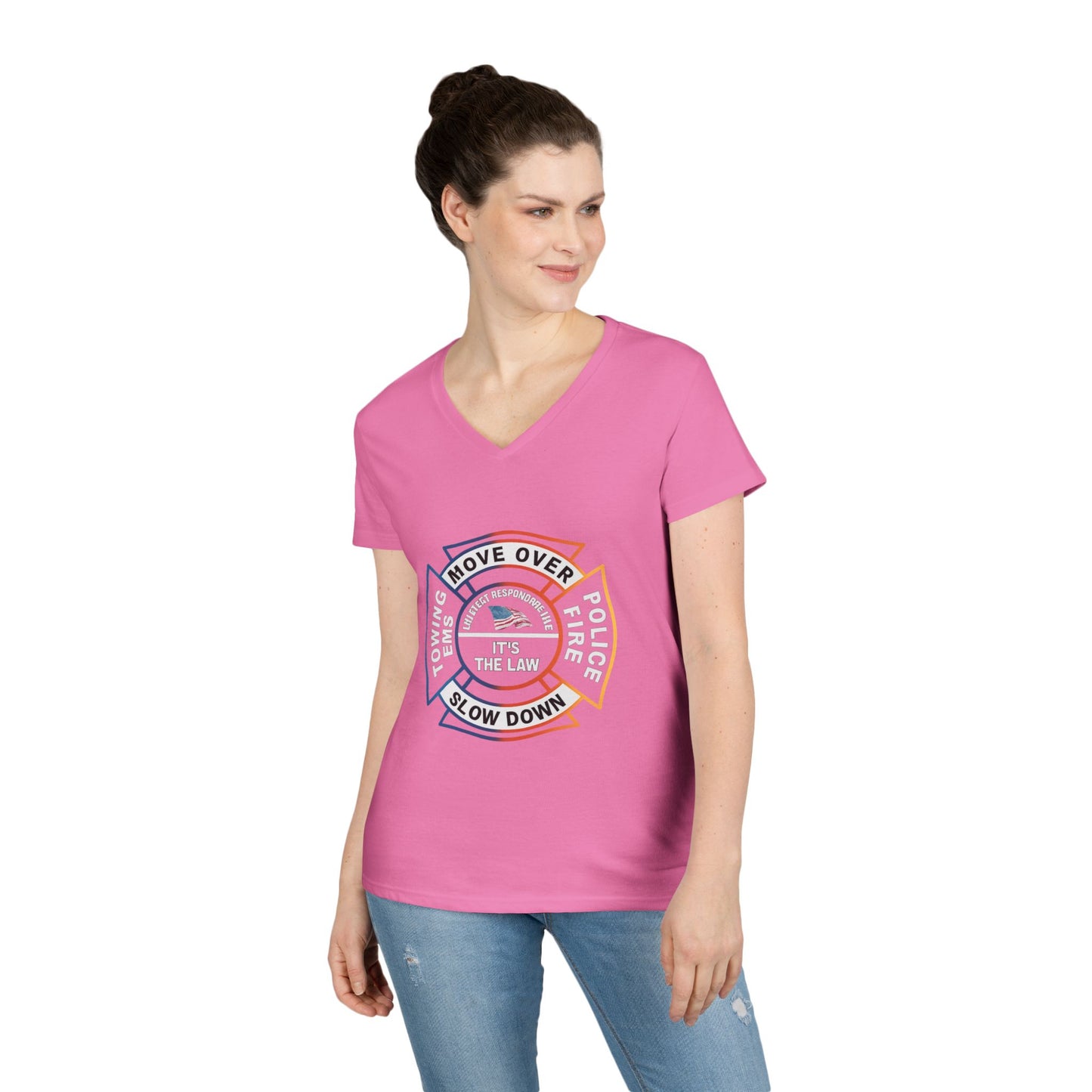 Let First Responders Live Women's V-Neck T-Shirt