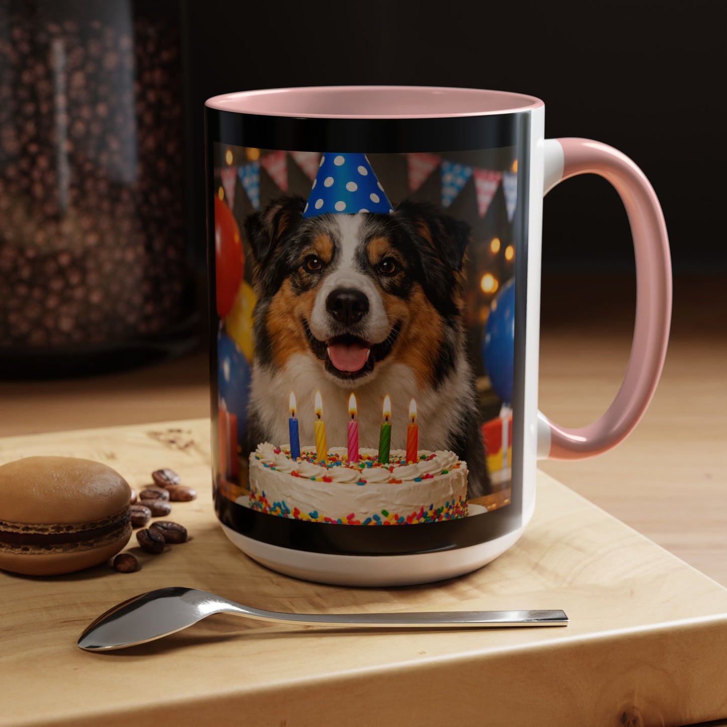 Birthday Buddy Aussie 2-Tone Coffee Mug