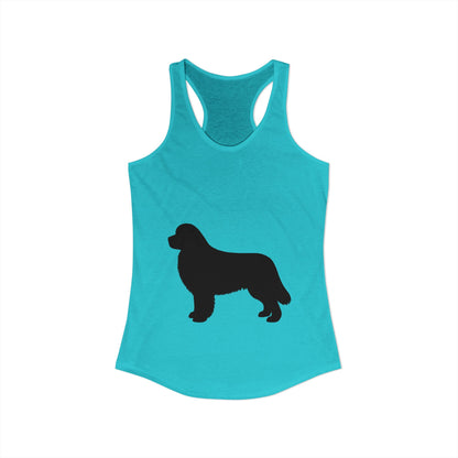 Newfie Silhouette Women's Racerback Tank