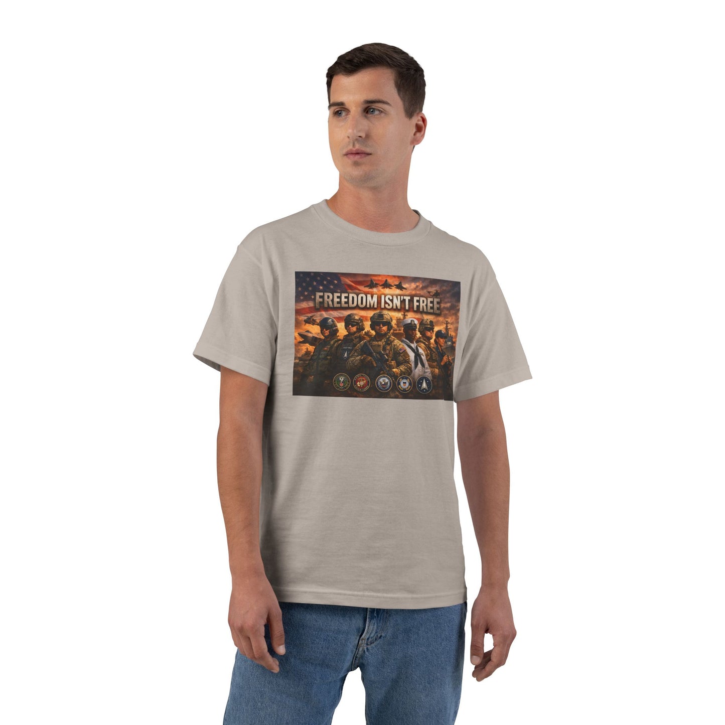Freedom Isn't Free Men's Short-Sleeve Crewneck Tee