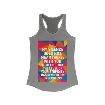 Speechless Women's Racerback Tank