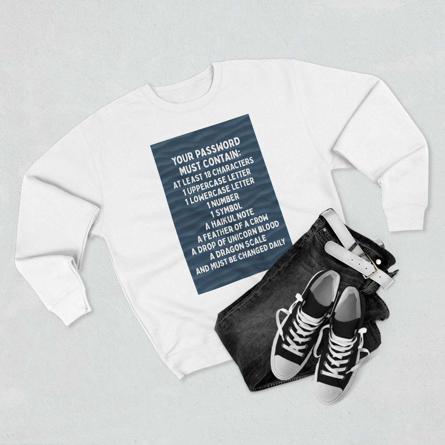 Password Unisex Crewneck Sweatshirt