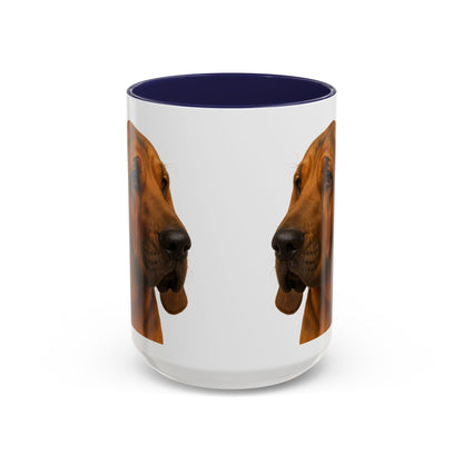 Bloodhound Head 2-Tone Coffee Mug