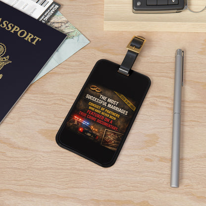 Successful Marriages Leather Strap Luggage Tag