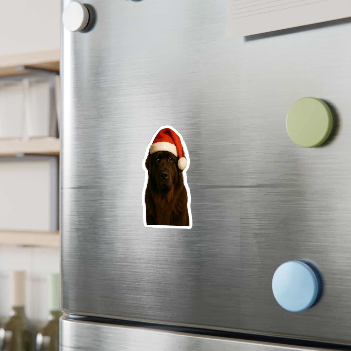 Santa Paws Newfie Vinyl Decal