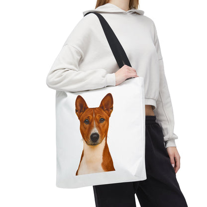 Basenji Head Tote Bag