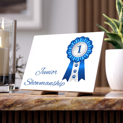 Junior Showmanship Ceramic Photo Tile