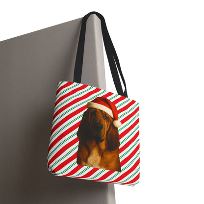 Santa Paws Bloodhound Tote Bag