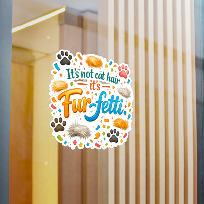 Fur-Fetti Cat Vinyl Decal