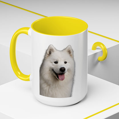 Samoyed Head 2-Tone Coffee Mug
