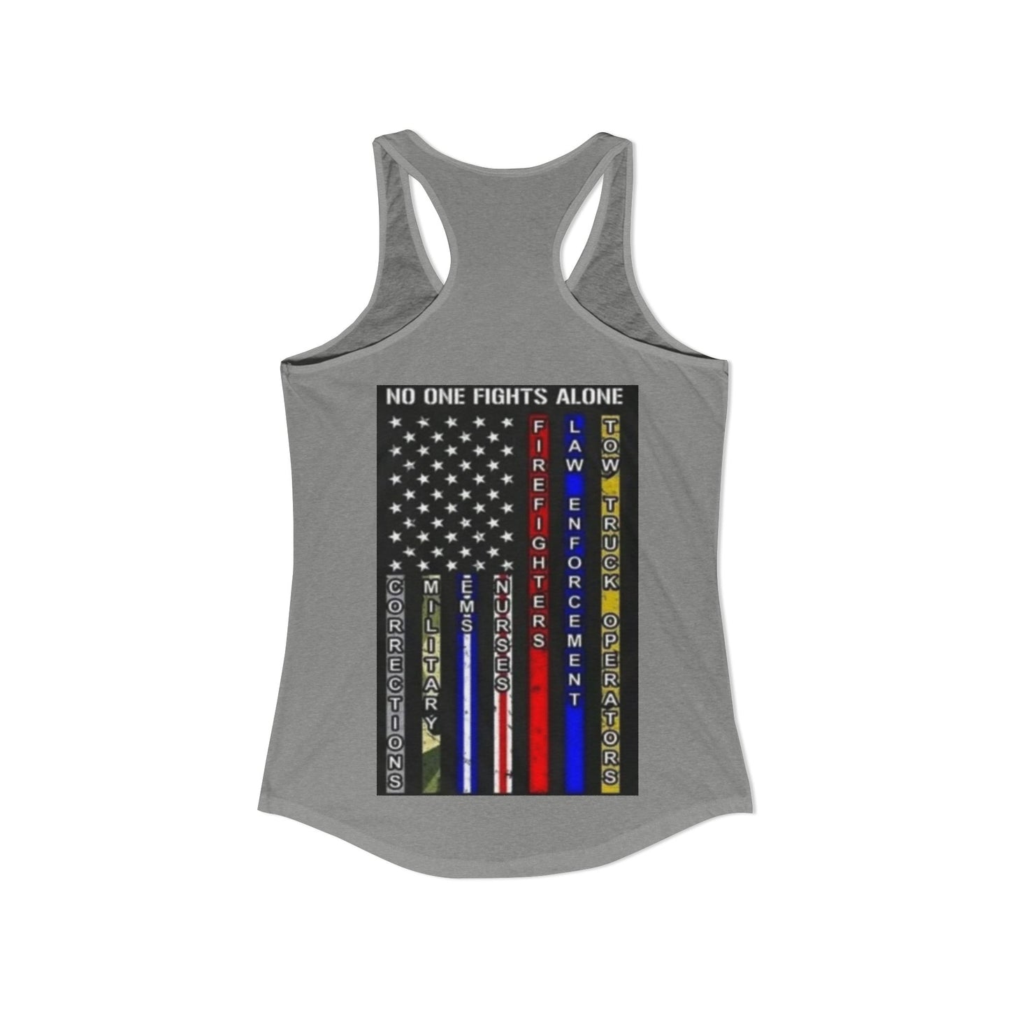 No One Fights Alone Women's Racerback Tank