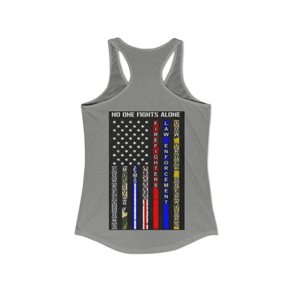 No One Fights Alone Women's Racerback Tank
