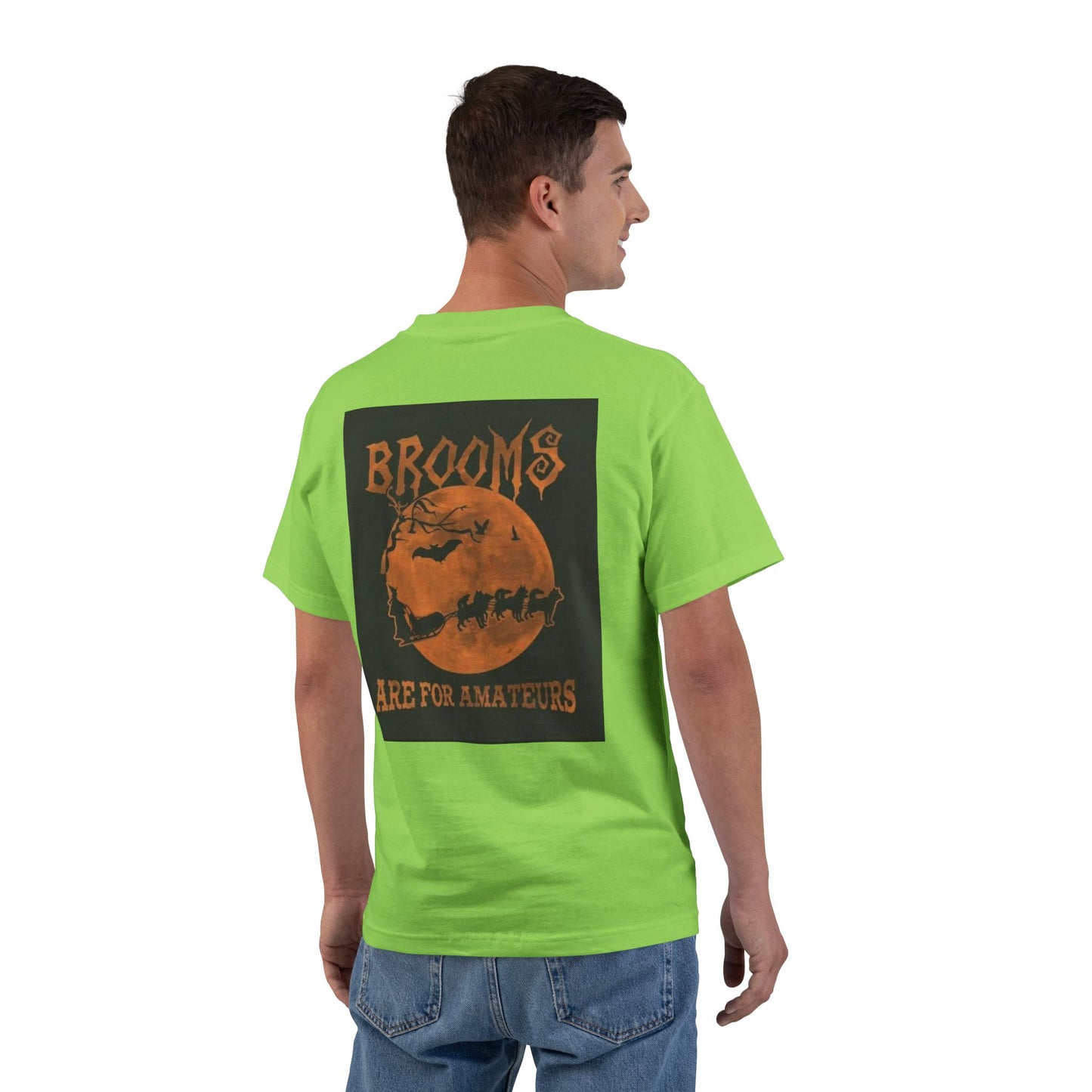 Brooms Are For Amateurs Men's Short-Sleeve Crewneck Tee