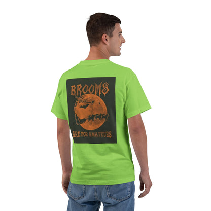 Brooms Are For Amateurs Men's Short-Sleeve Crewneck Tee
