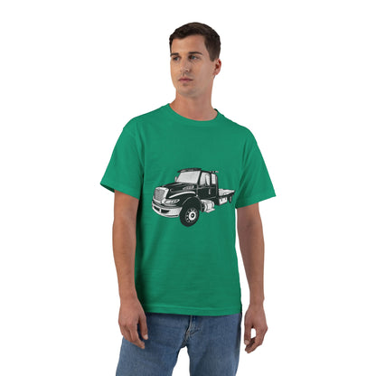 Flatbed Tow Truck Men's Short-Sleeve Crewneck Tee