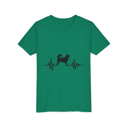 My Heart Beats For Malamutes Youth Unisex Short Sleeve Crewneck Tee