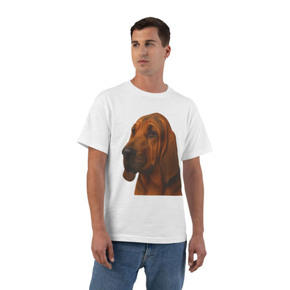 Bloodhound Head Men's Short-Sleeve Crewneck Tee