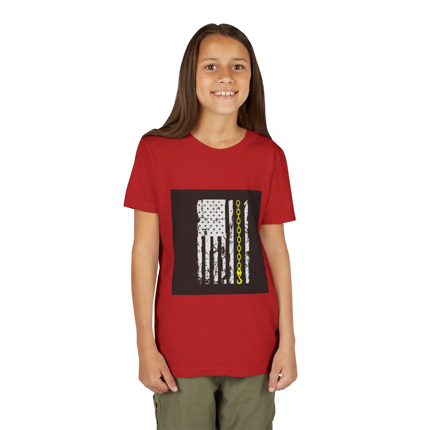 Thin Yellow Line Youth Unisex Short Sleeve Crewneck Tee