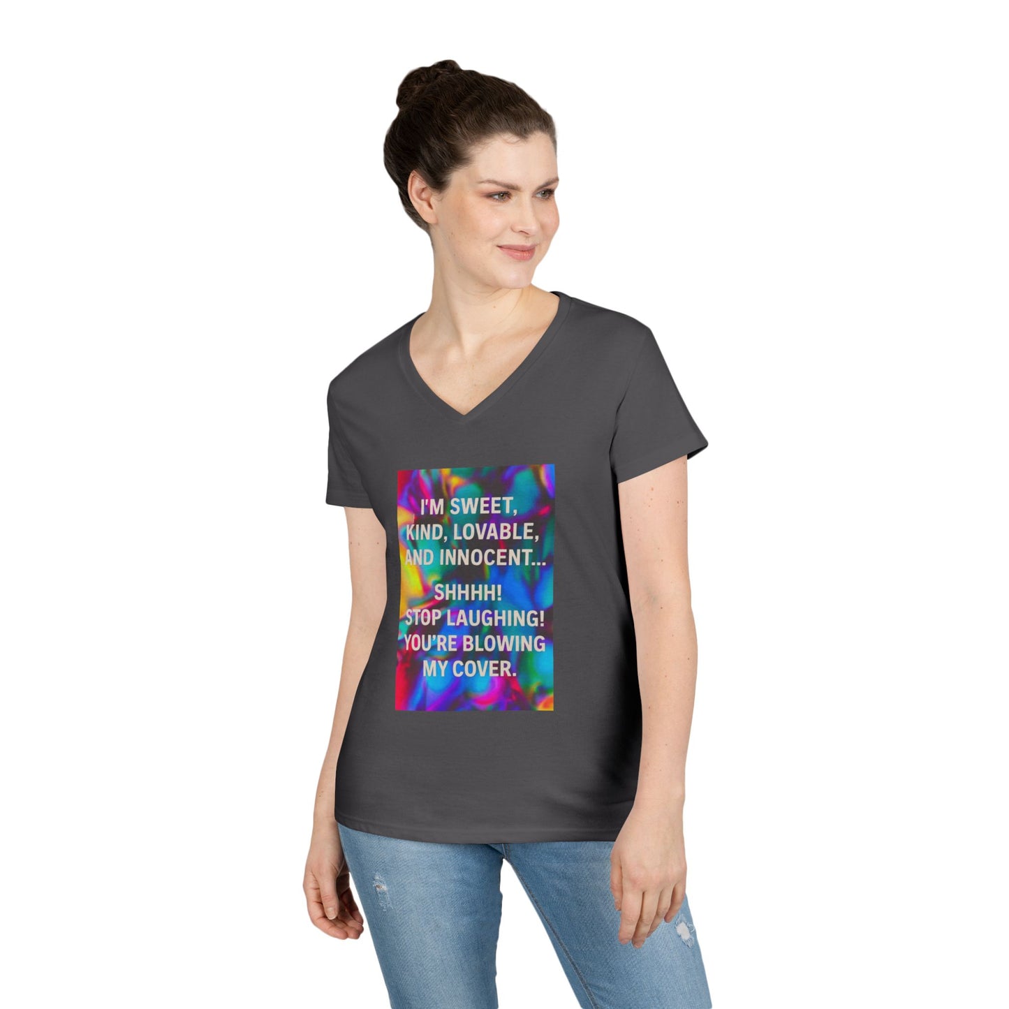 Blowing My Cover Women's V-Neck T-Shirt