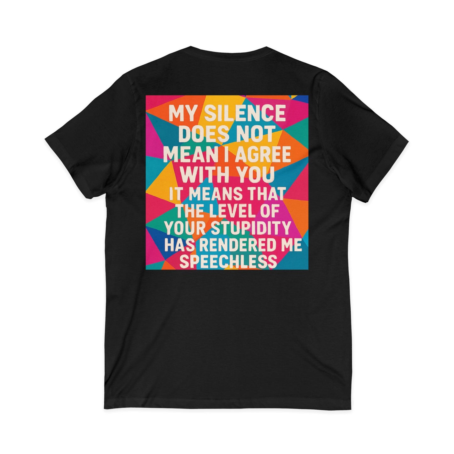 Speechless Unisex Short Sleeve V-Neck Tee