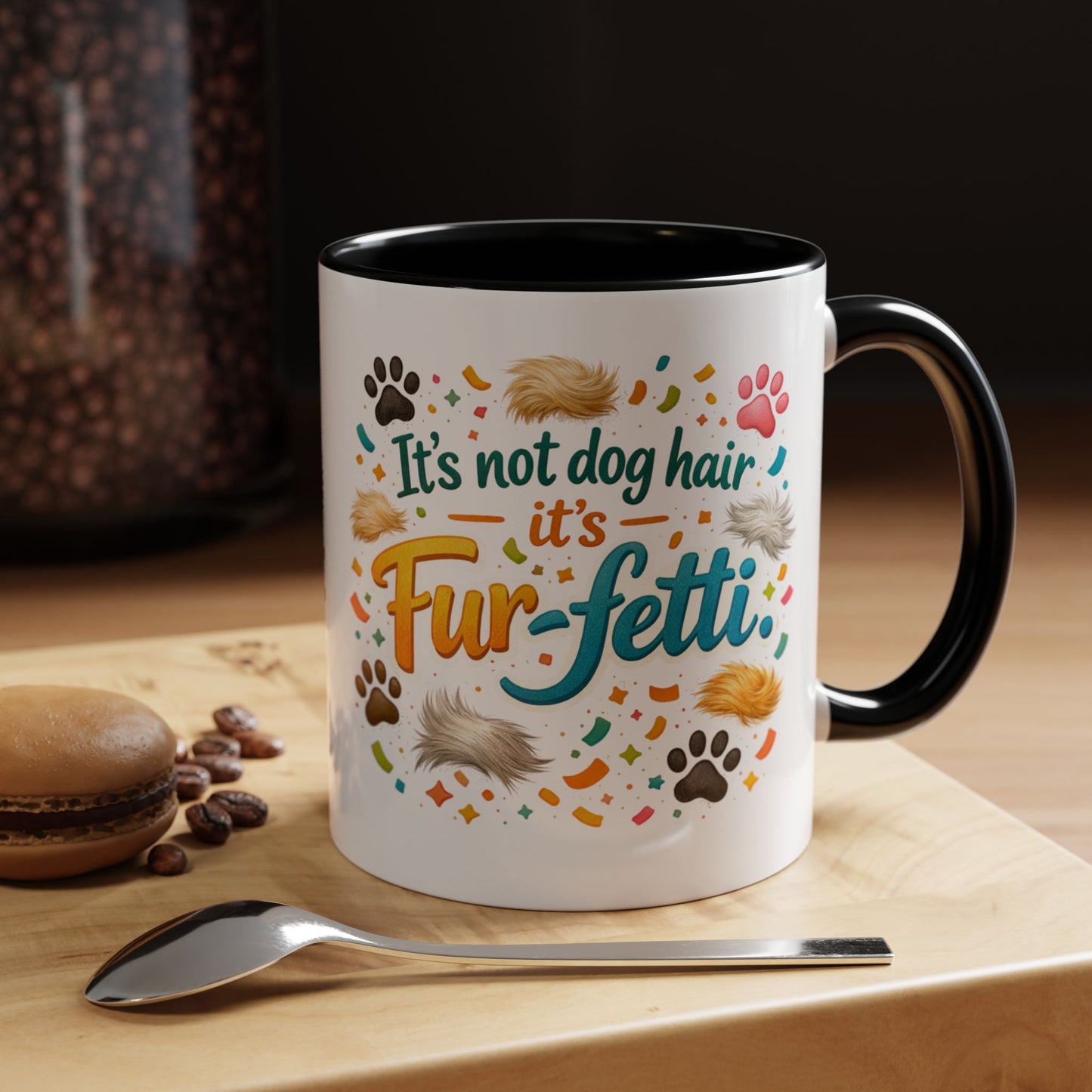 Fur-Fetti Dog 2-Tone Coffee Mug