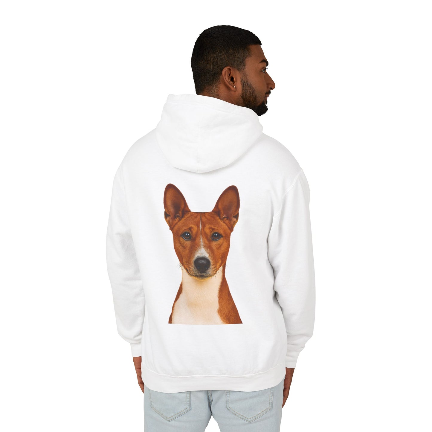 Basenji Head Unisex Lightweight Hoodie