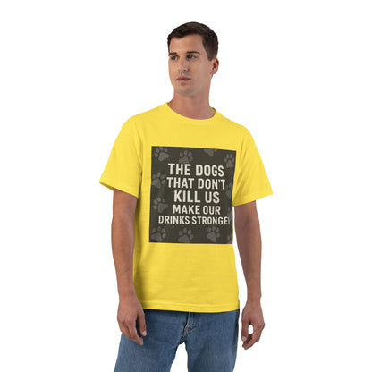 Drinks Stronger Men's Short-Sleeve Crewneck Tee