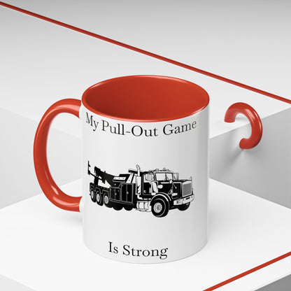 Pull Out Heavy Tow Truck 2-Tone Coffee Mug